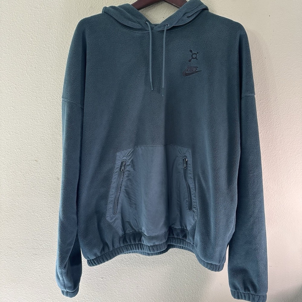 Nike Sportswear Tech Fleece Oversized Hoodie Men's Size Medium FB8388-328 Green